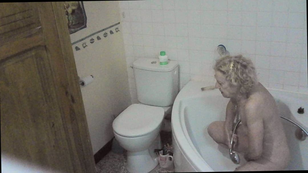 Cheating granny nurse Solange cream pie-Whole set hidden and posed