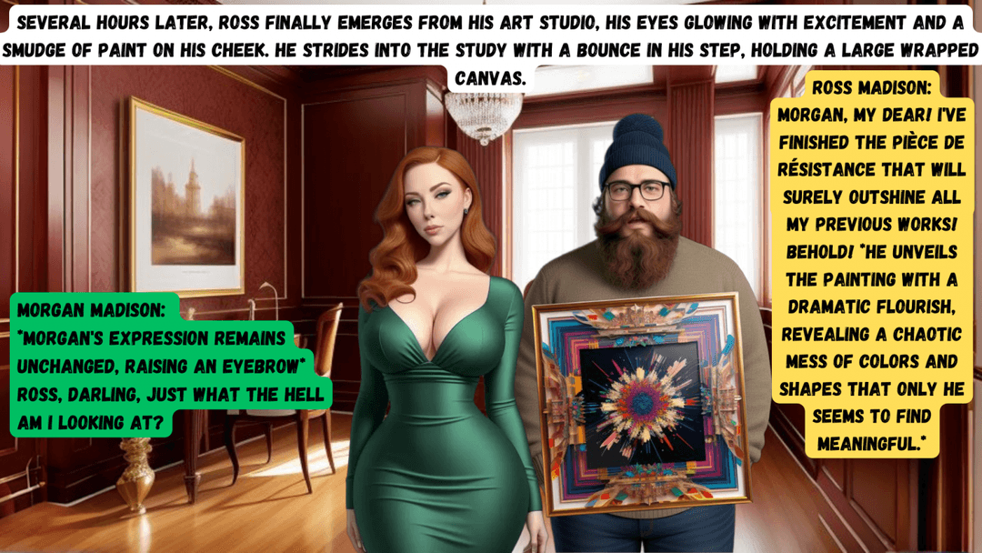 Surprise Pool Guest (AI Art) [Morgan Madison 1, Ross Madison 1, Larry 1]