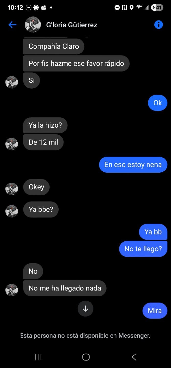 Esta puta pide dinero y recargas, dice que hara cualquier cosa y despues bloquea, lleguenle con todo