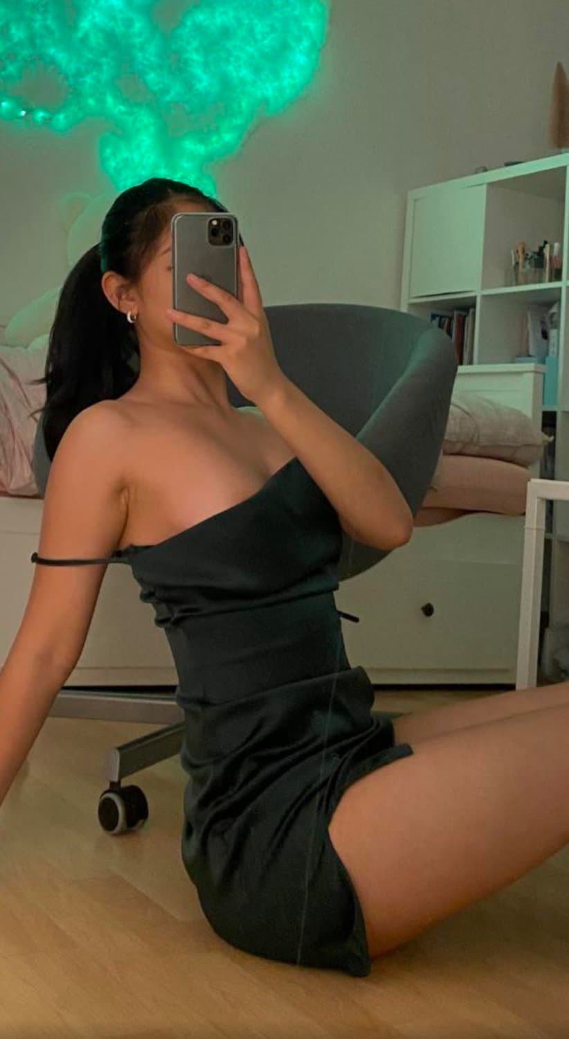 ¥green mini dress date night <3¥