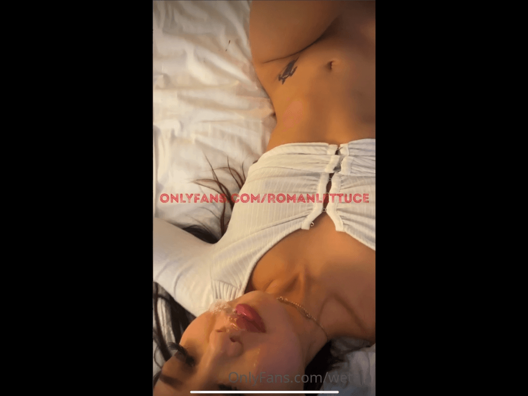 Petite Asian plays with her perfect pussy and gets throat fucked