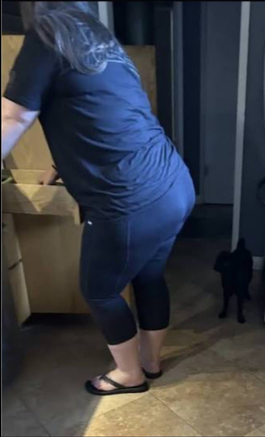 me wearing my moms dirty panties outside and creep shots of my real moms fat ass