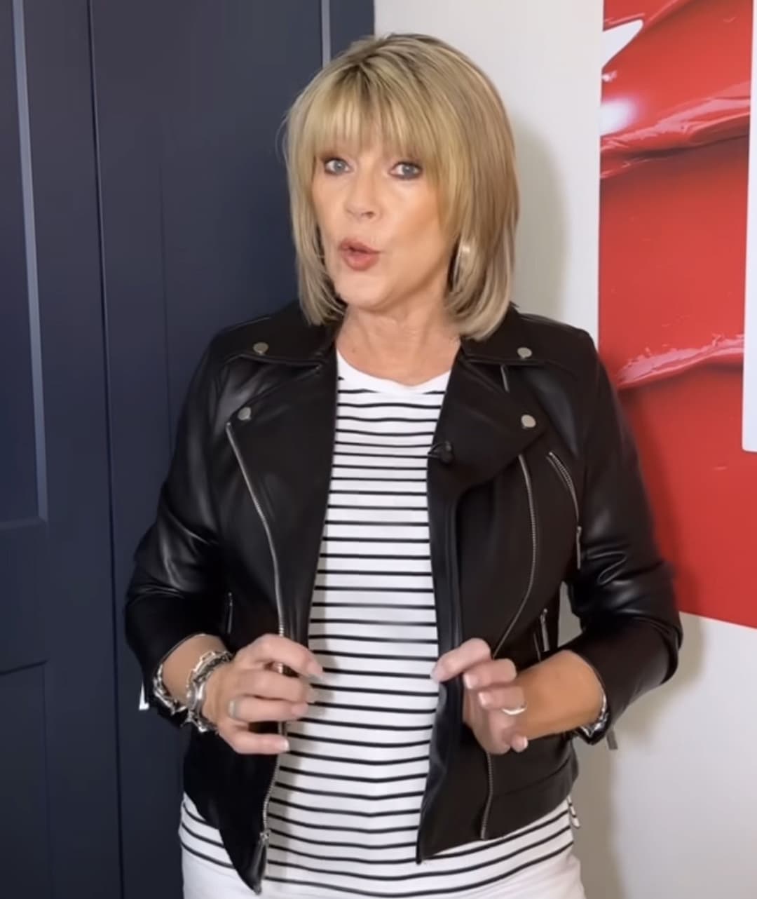 Ruth Langsford - Leather Jacket