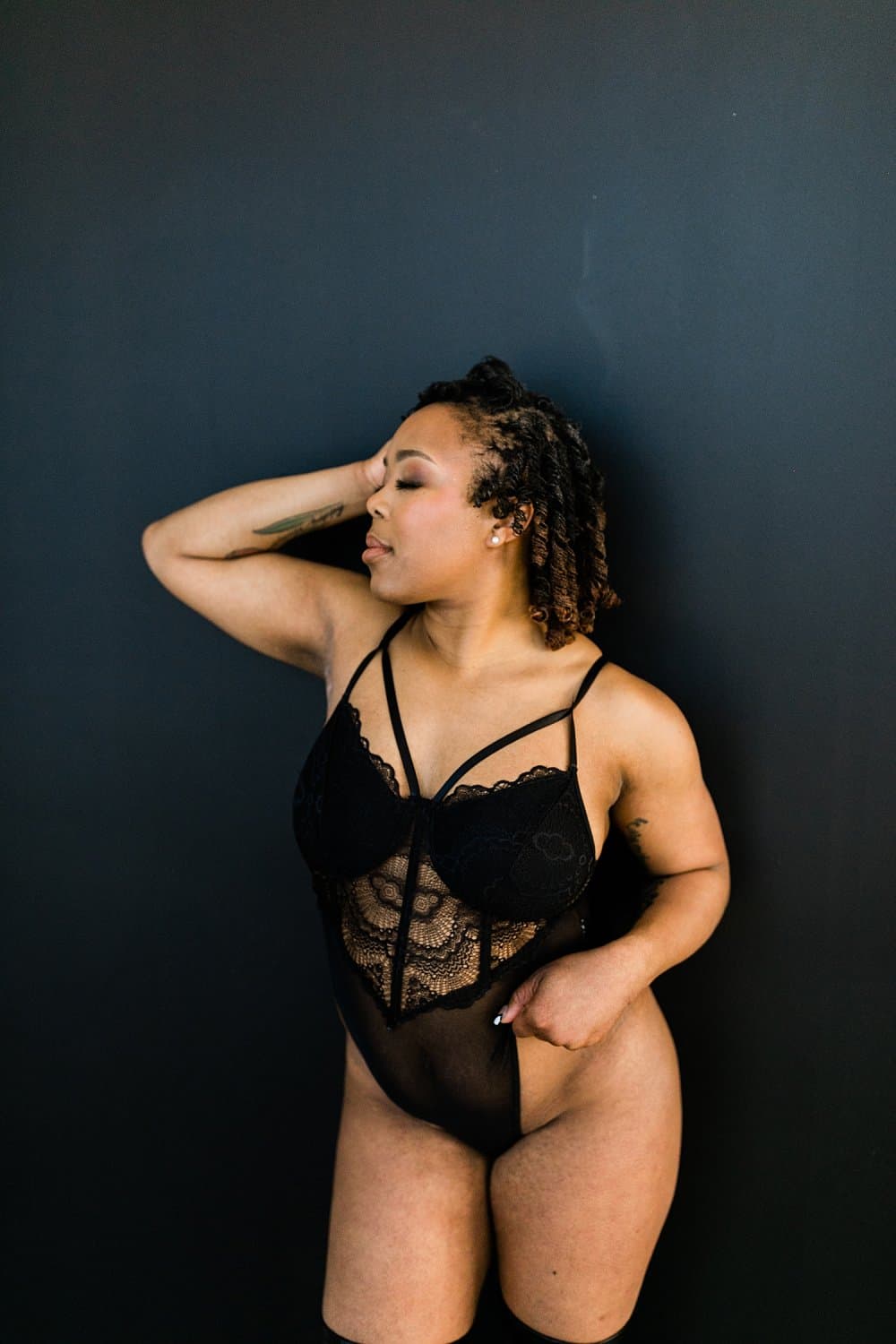 An Indoor Boudoir with Sheer Fabric