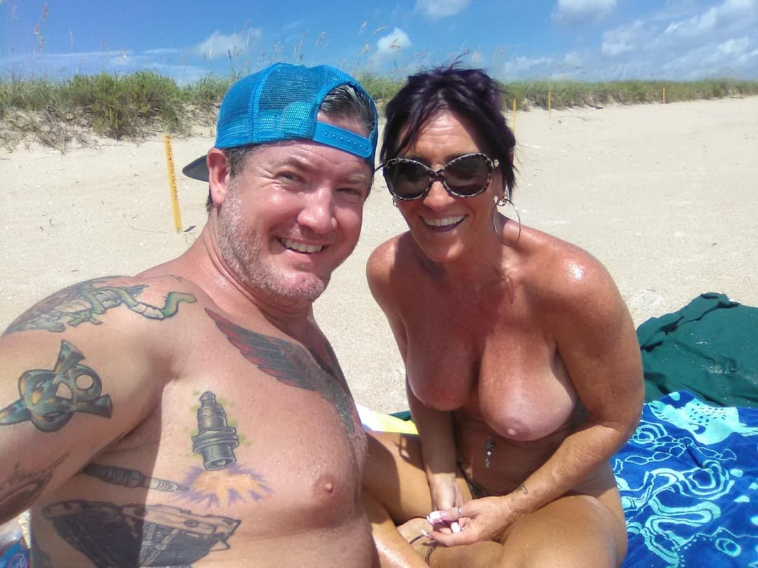 Click to view full size Beach Day, first time we ever hung out in person. So we hit up a nude beach, and it got interesting