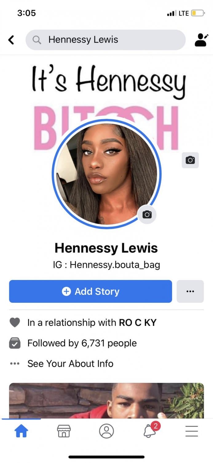 Miami Florida ebony stripper Hennessy Lewis/ billiondollahenn sucking dick and getting backshots