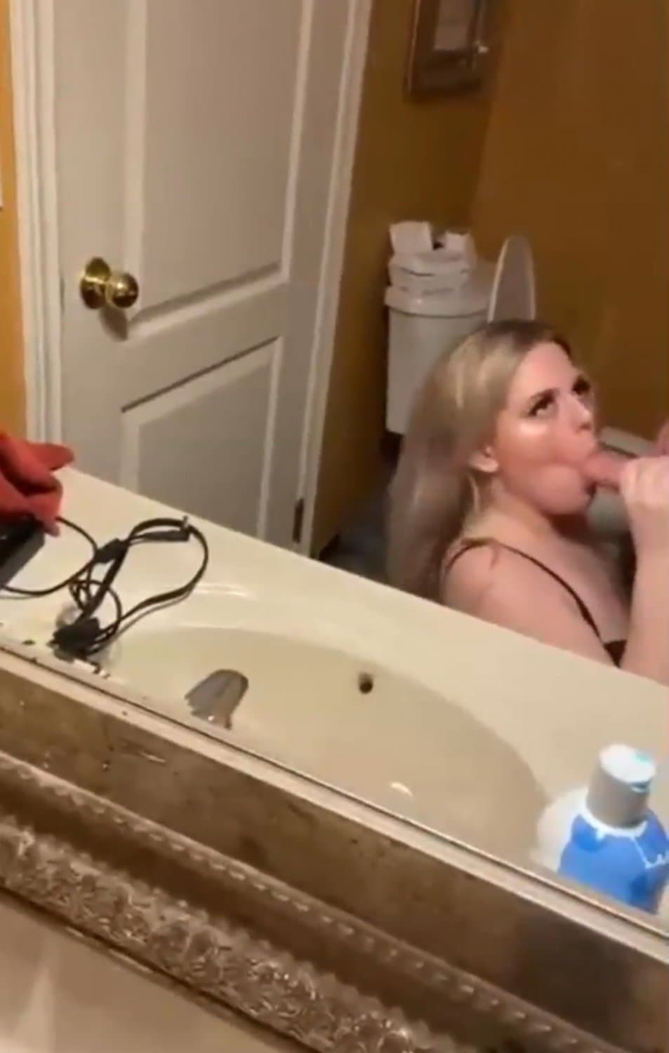 Bathroom fun with my girl