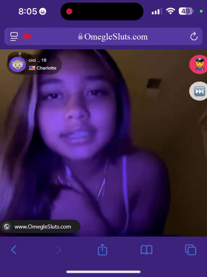 Horny 18yo Slut From Omegle Flashed Me Tits on Cam Chat