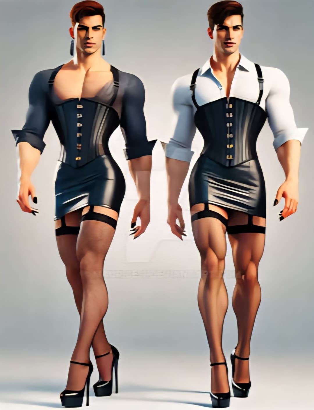 MUSCLED AI GAY CROSSDRESSORS ????  FUCK YES