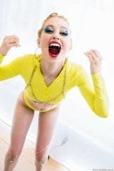 Cute blonde Chloe Cherry masturbates to a farting, squirting orgasm