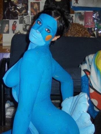 my favourite mudkip girl - bodypaint