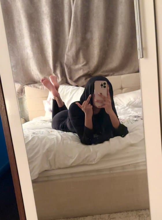 Hijabi Arab feet and spit compilation