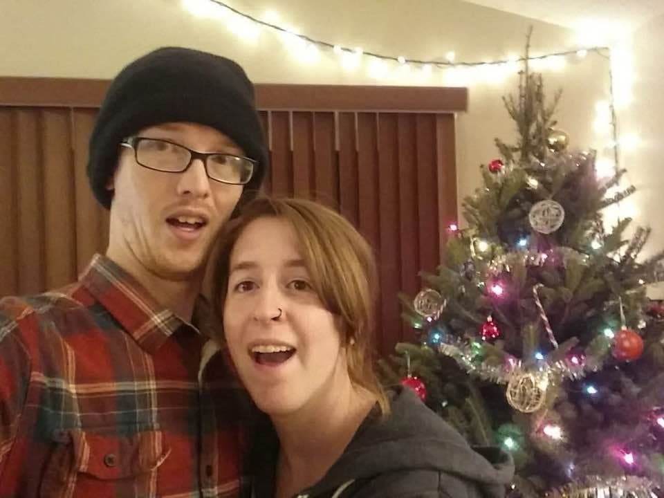 Redhead wife strips and fucks husband bareback