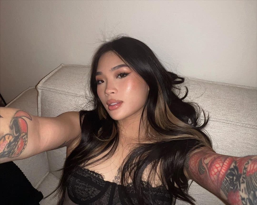 Sexy asian hottie shows off her tight body and fucks vietnamese hottie