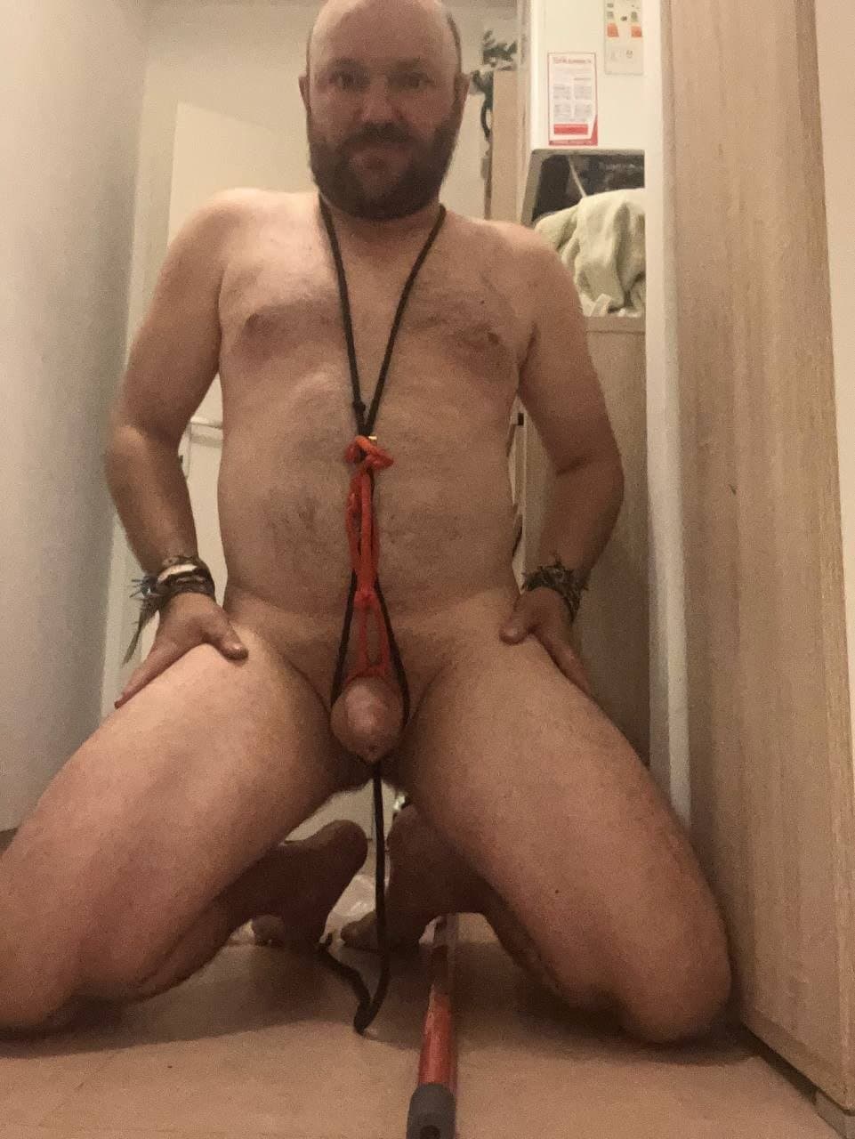 PigSlaveAndy in Latex Bondage