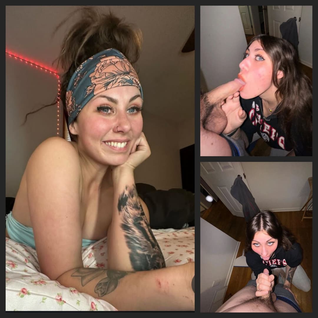 Delivery driver makes herself useful. Give her a back door delivery