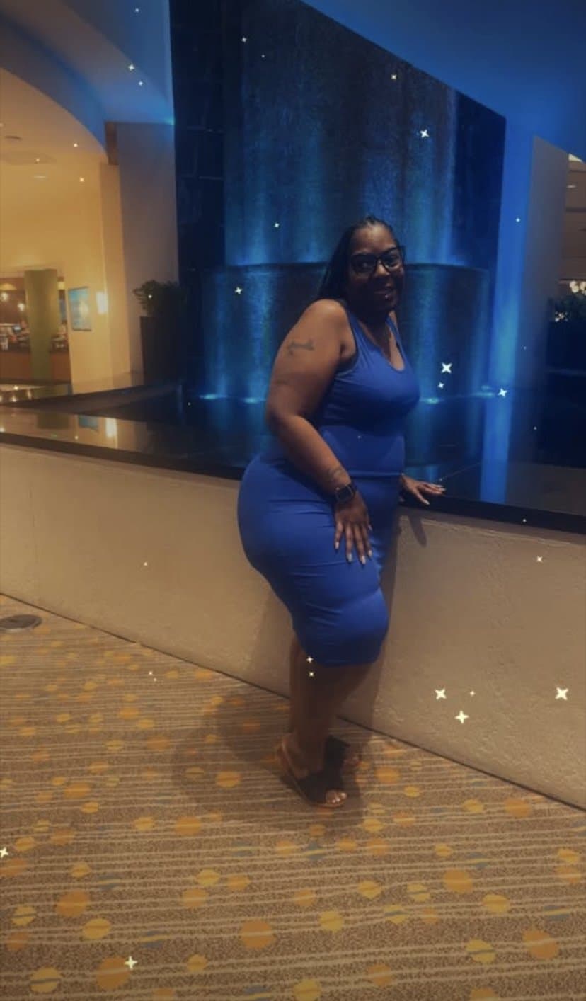 Thick Ebony BBW MILF showers on video chat