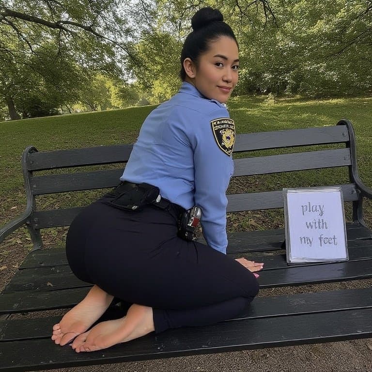 Asian officers want their fleshy soles messed with