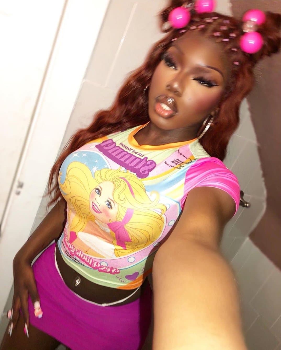 Dark Skinned Bimbo Barbie