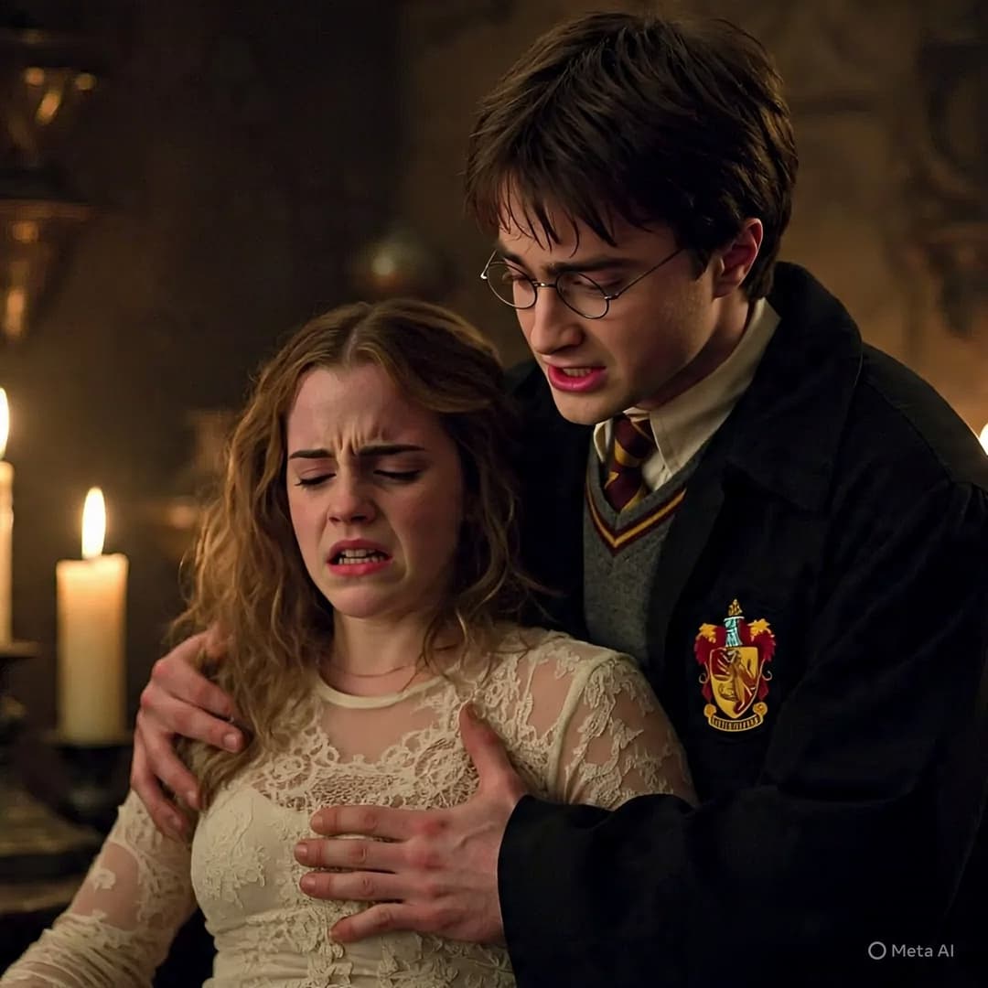 Click to view full size Harry helps Hermione (Harry ajuda Hermione)