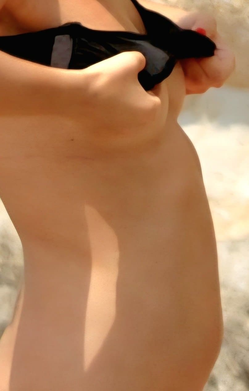 Naked. Wife wife amateur slut public beach vacation