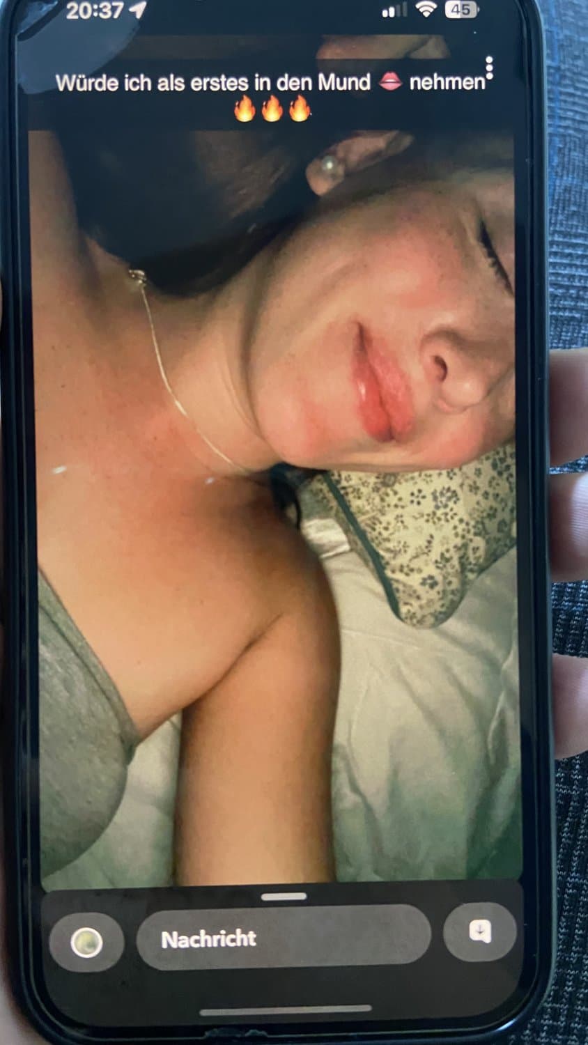 Halie - Desperate German Christian Slut With Ugly Tits Snapping Me Even After Getting Ignored