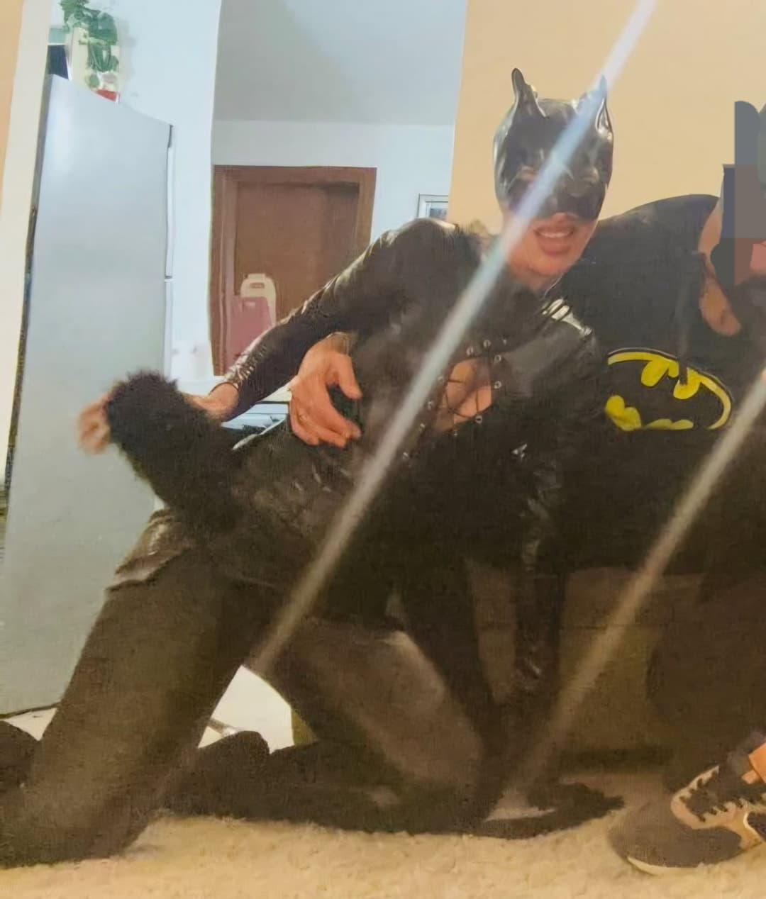 Click to view full size My friends mom at halloween party comment her look