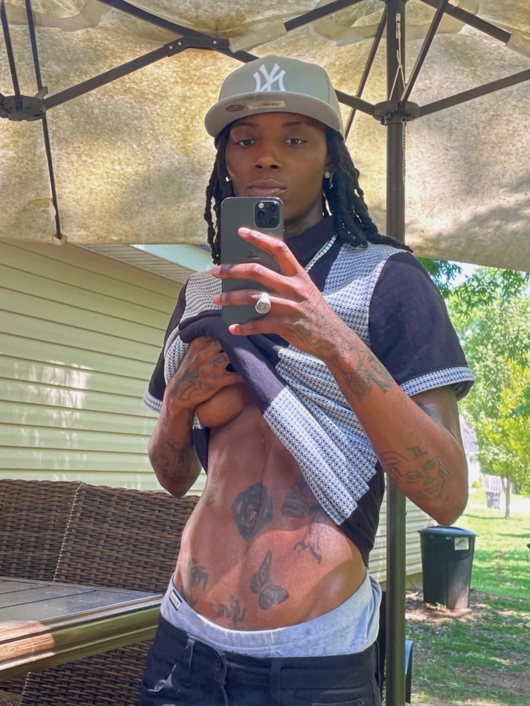 Black dyke stud ebony tomboy Tajee P2