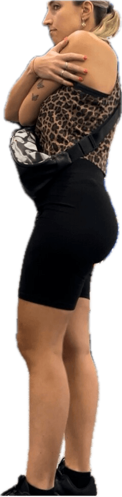 Sexy Thick Round Bubble Booty European MILF in biker shorts