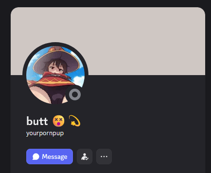 Click to view full size Leaking slutty pup and she doesnt know im exposing her! go surprise and bother her on her discord<33