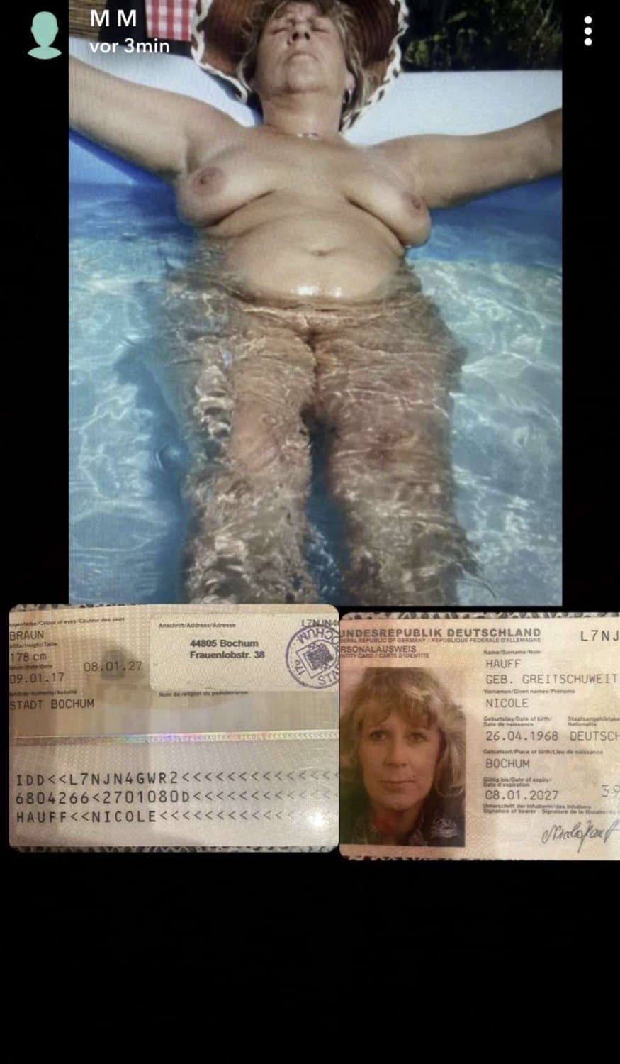 Geile schlampen Mutter aus Bochum Frauenlobstr.38 Nicole hauff liebt sperma und anal Sex