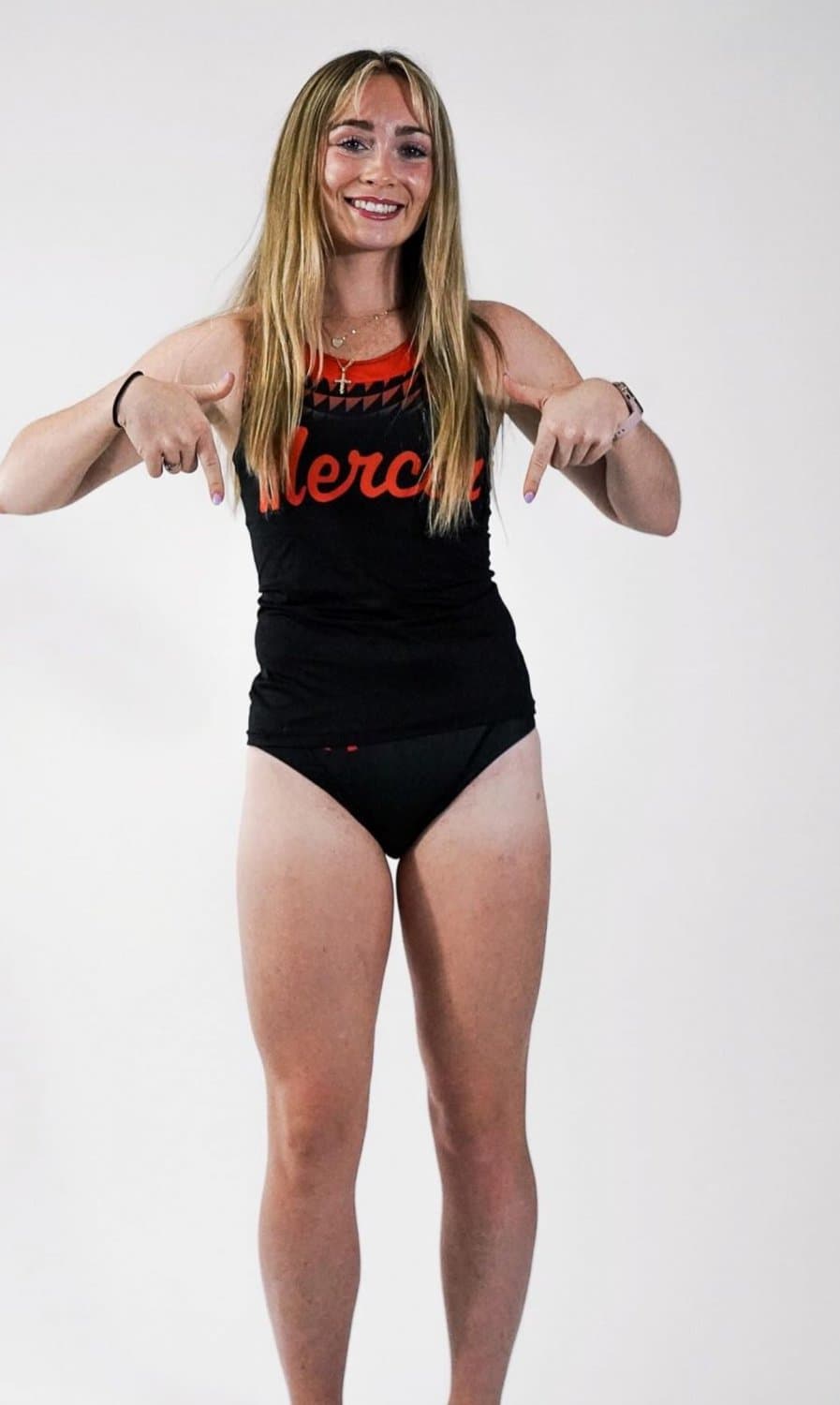 Innocent athletic college girl