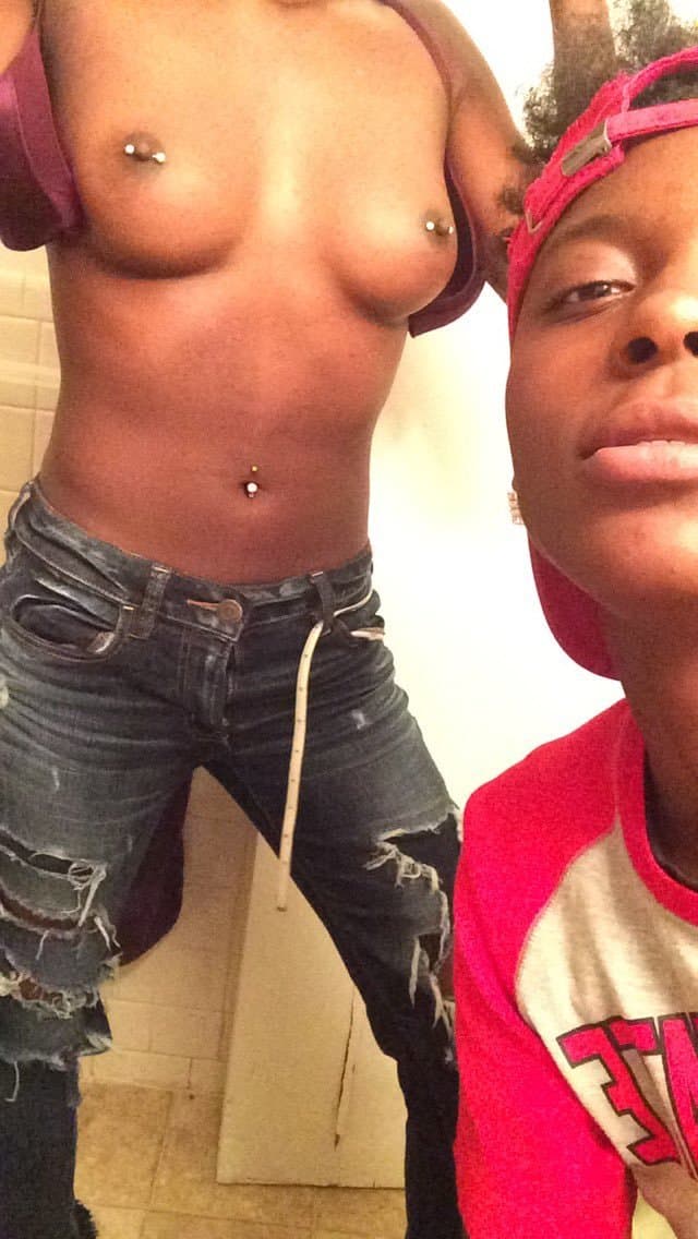 Black dyke stud ebony tomboy Tajee P2