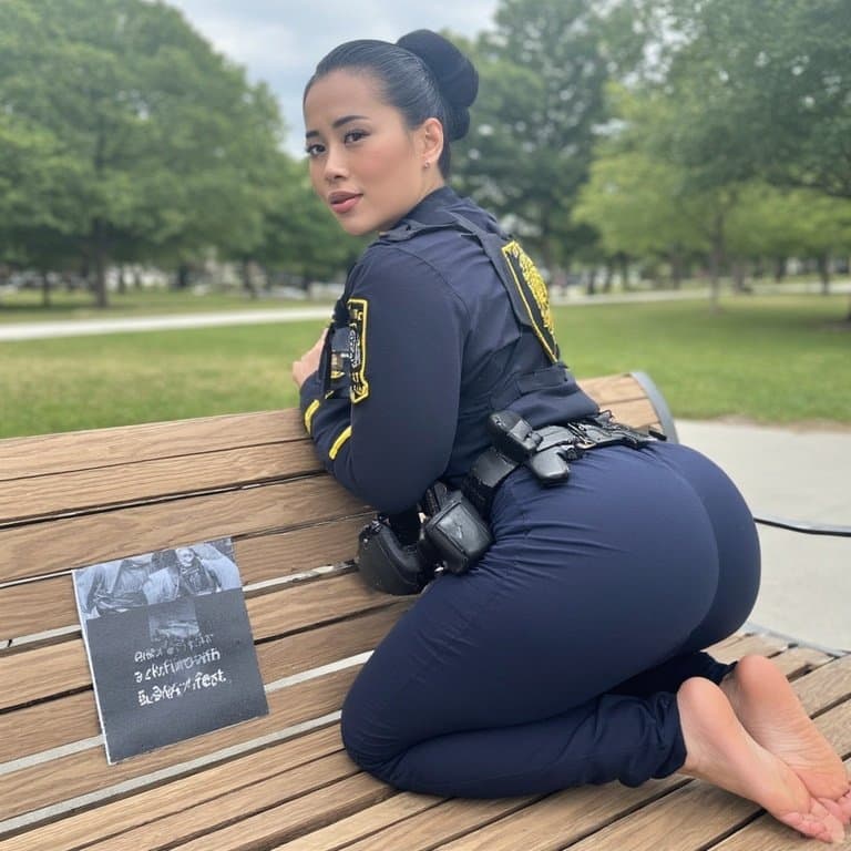 Asian officers want their fleshy soles messed with