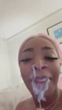 Angel Ace Pierce Take Big Nut To Da Face