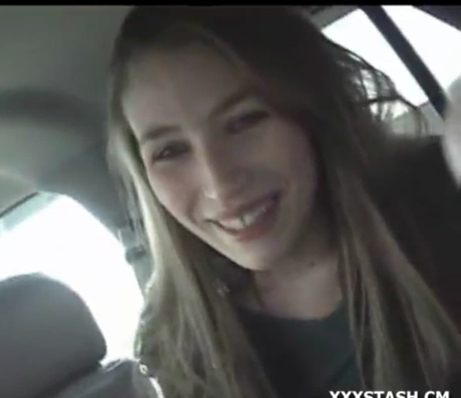 Pulsating throbbing cum swallow in car??