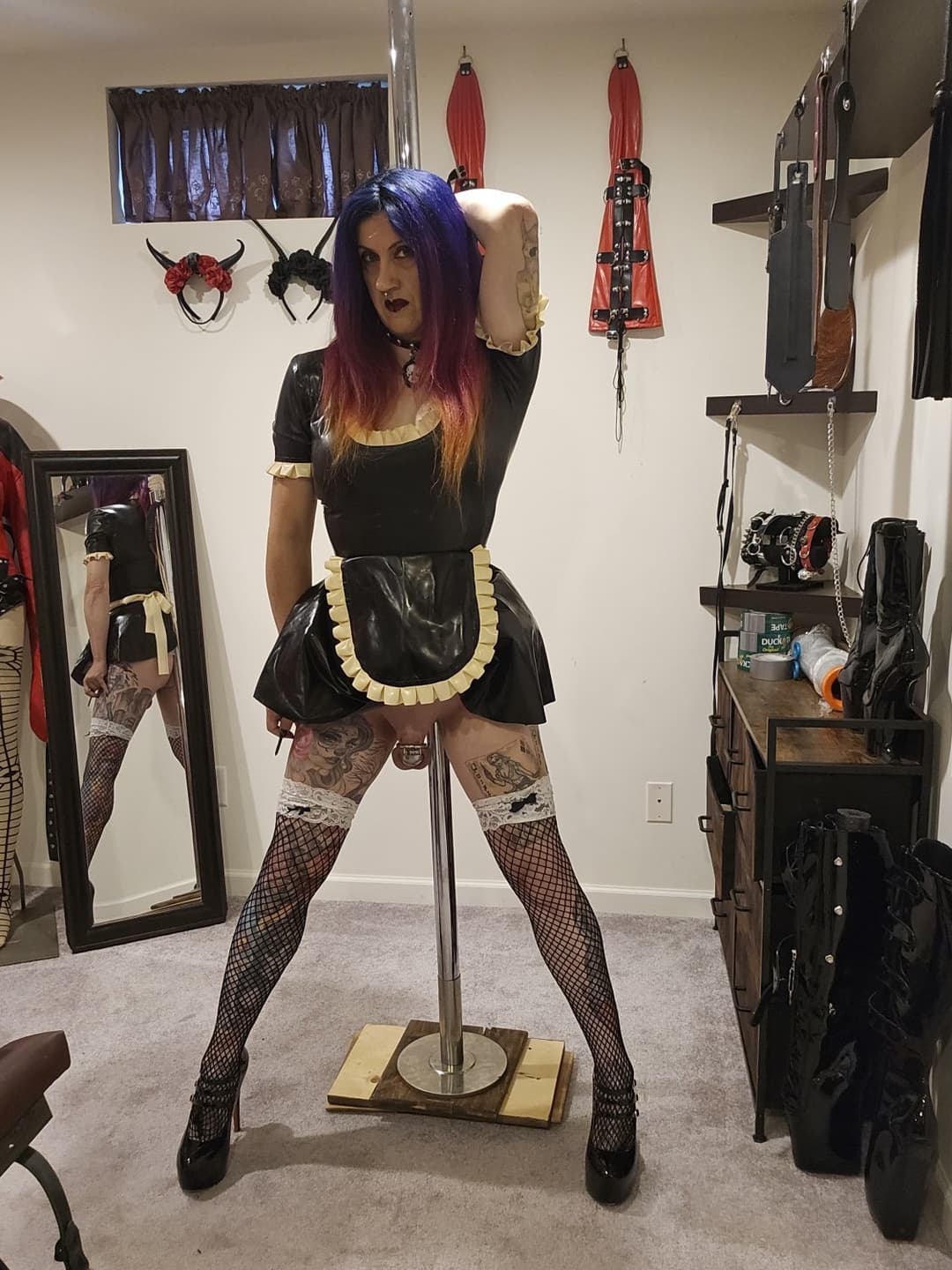 Comment what you’d do to this pathetic trans sissy latex whore.Tiffany minx @tiffanyminxcosplay
