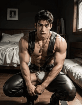 Click to view full size GAY A.I. MUSCLE MEN IN LINGERIE ???????