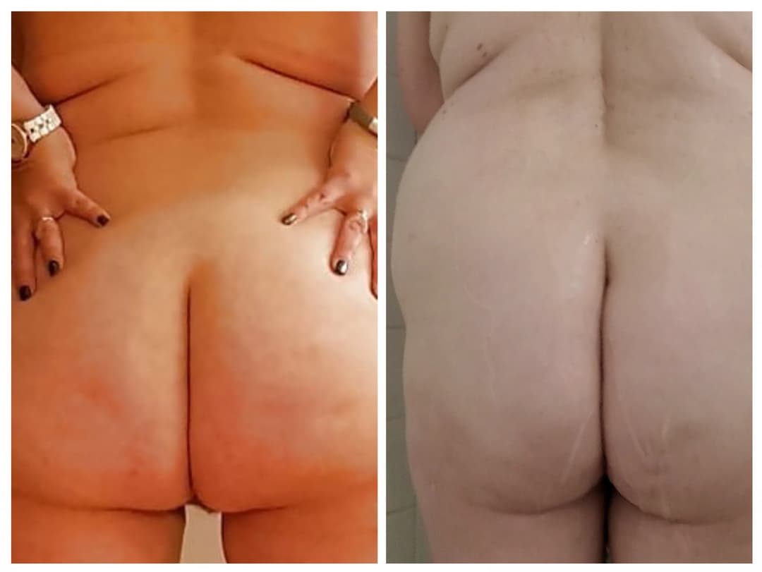 COLLAGE side by side comparison with some of the BIGGEST BOOBS and asses