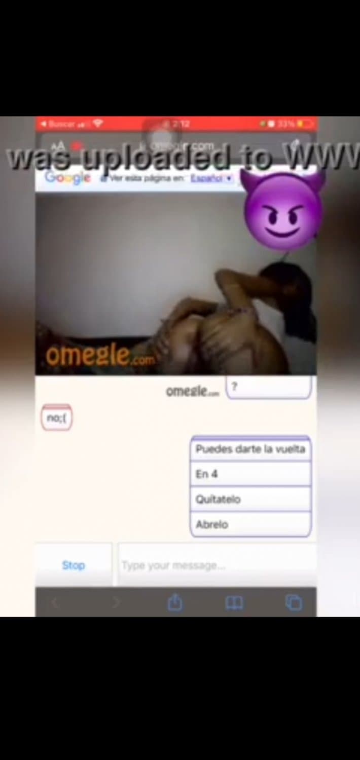 Omegle brunette latina teen shows every thing