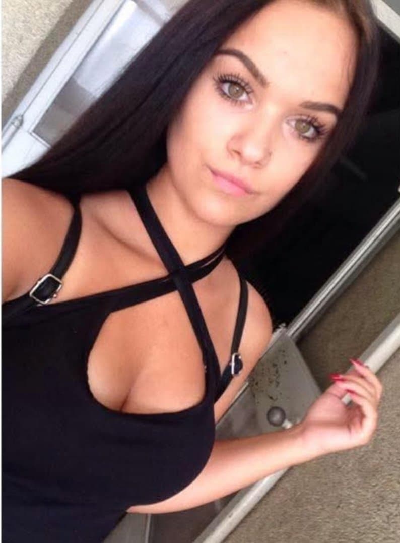 Sexy brunette cousin with big tits