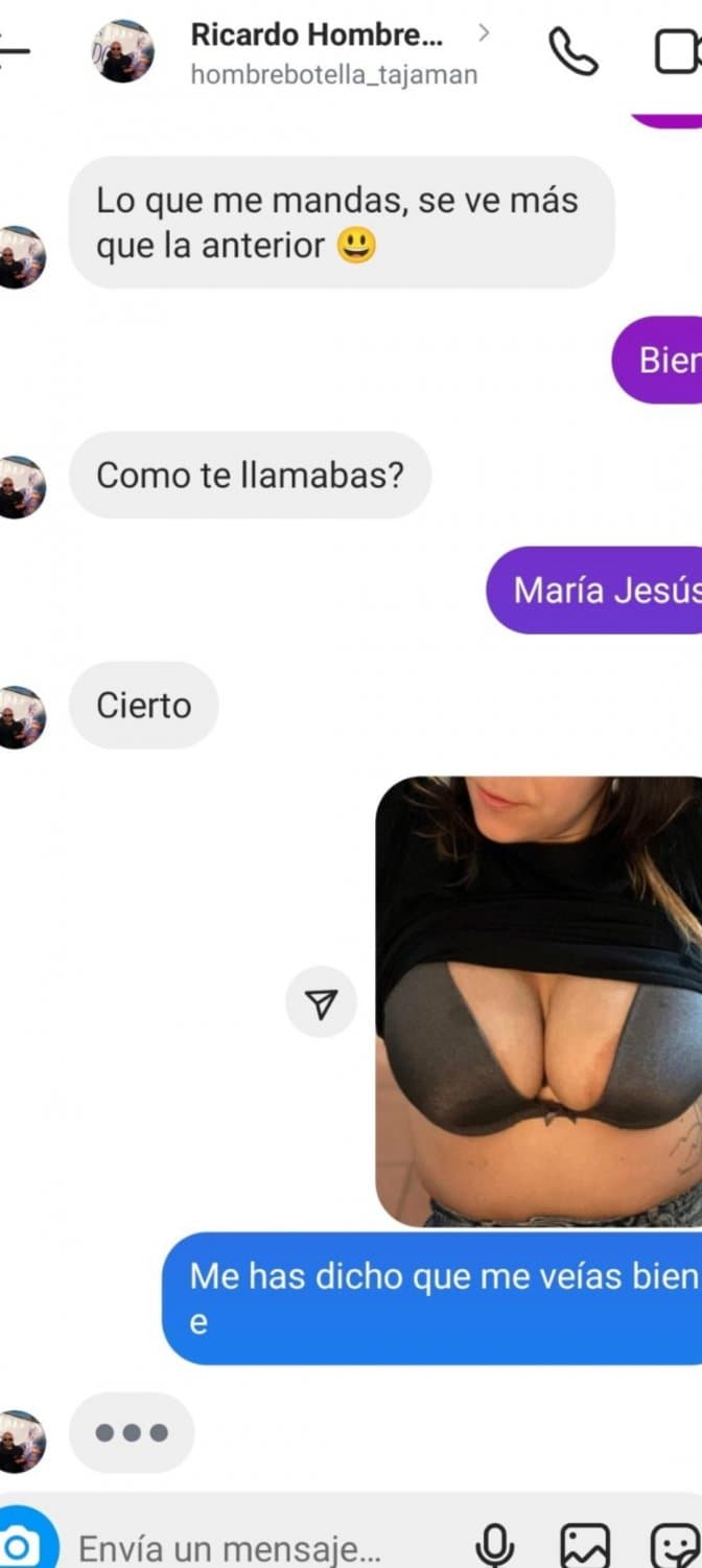 Cuando un amigo recibe un mensaje de la mujer de su amigo ... Putona tetona de Barcelona María Jesús
