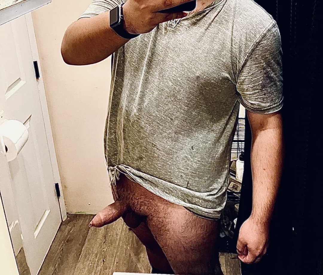 Thick uncut Latino cock