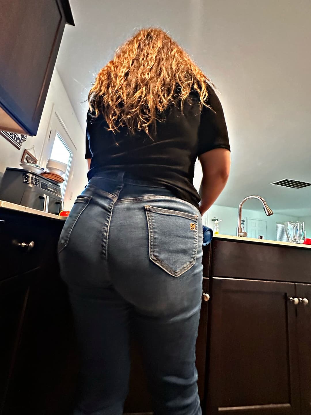 POV Caught Creepshots Fat Ass Pawg Mom caught you and lets you eat her ass and fuck her anal 100%
