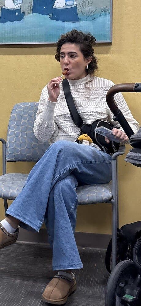 Milf sucking lollipop like a cock, dick practice ??.