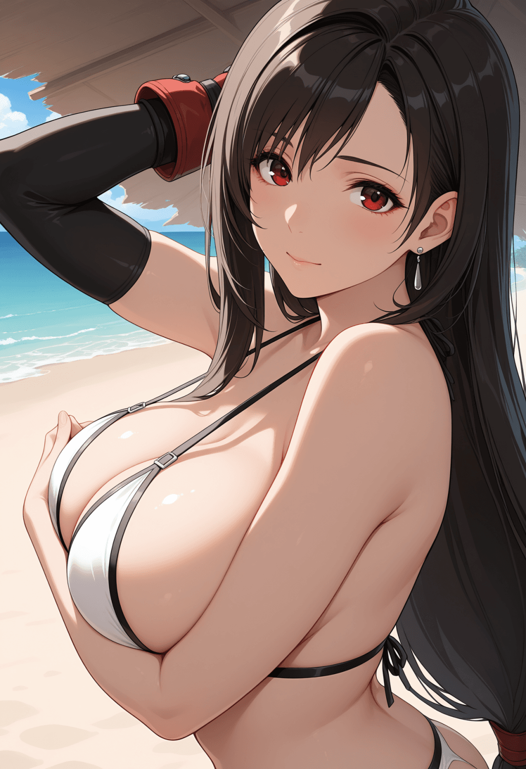 Final Fantasy 7 - Tifa Lockhart - Black & White Bikini