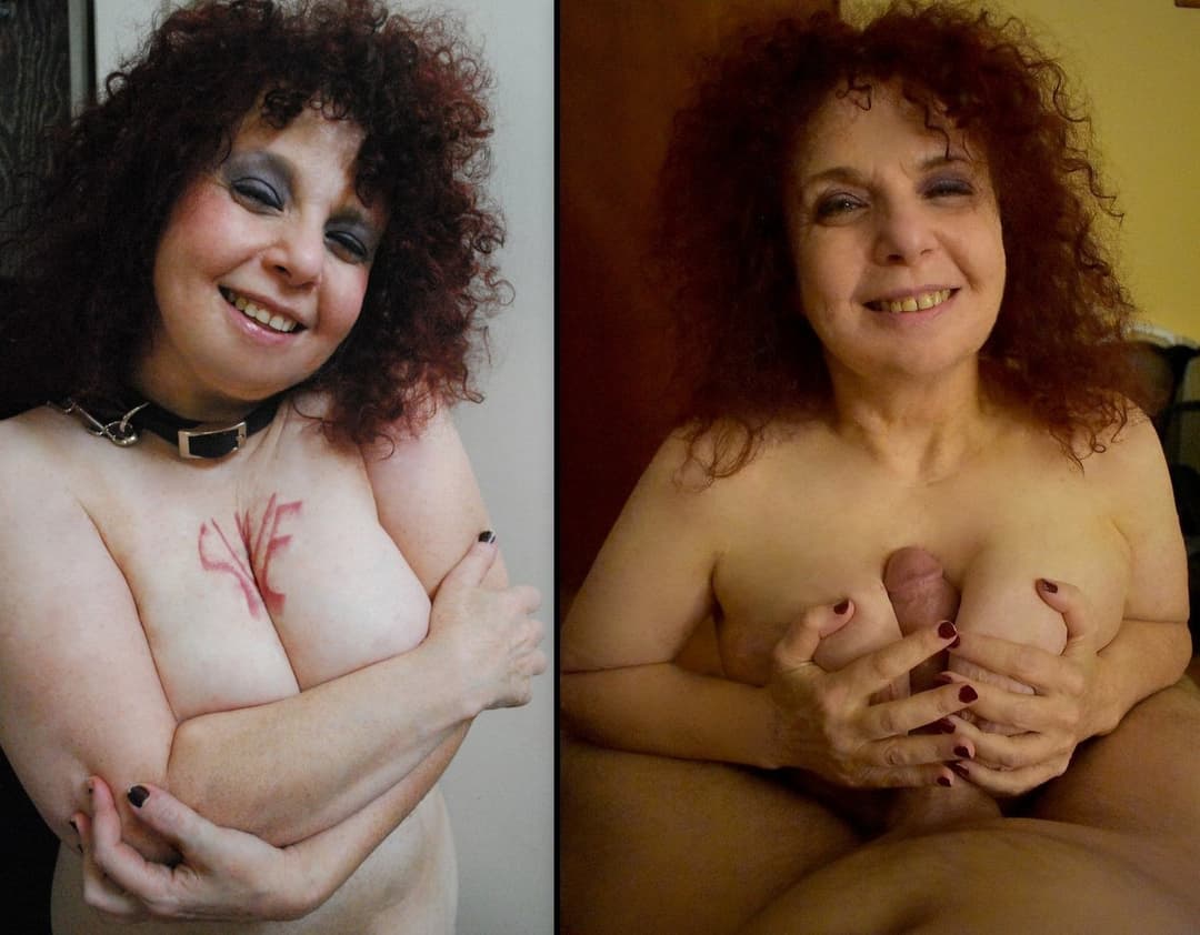 Dirty old cow with great juggs and no shame