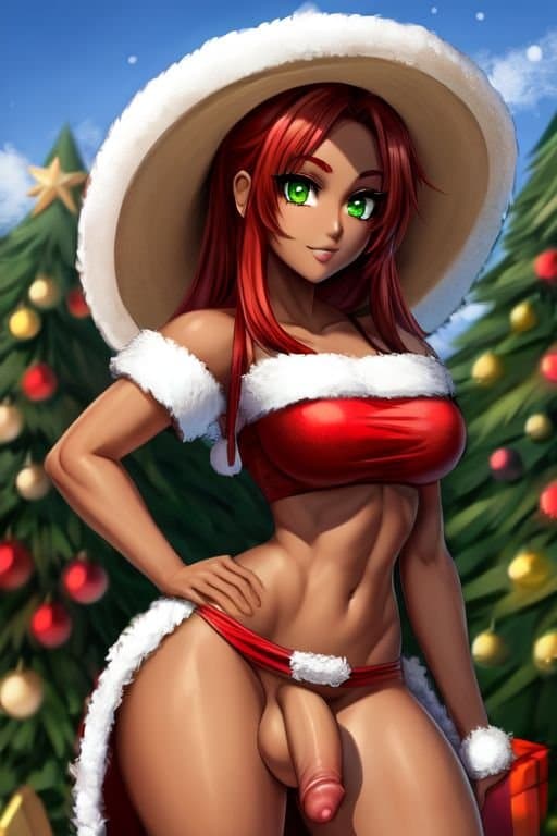 Holiday Futanari | My gift from me to you is two albums of AI porn! Happy Holidays!