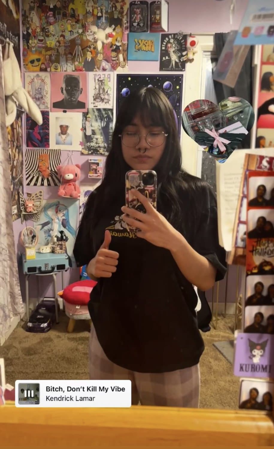 20 year old chicago nerd emo slut is hiding a big secret lol can’t hide those big juicy tits forever