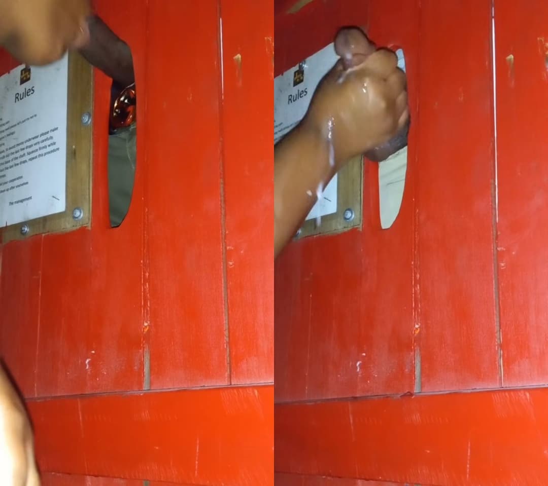 Back To Back Cocks At Her Gloryhole | amateur blowjob ebony bbc glory hole cumshot